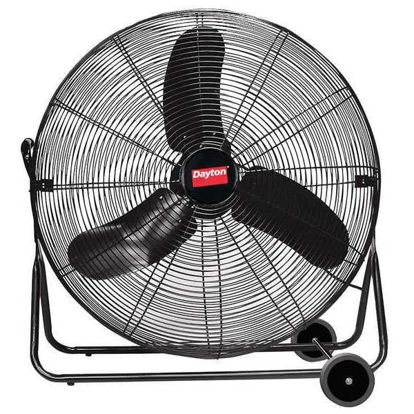 Dayton Light Duty Quiet Design Industrial Fan, Floor Mount, 30 in Blade Dia, 115V, 3,450/6,090/7,450 cfm - 6AGZ0