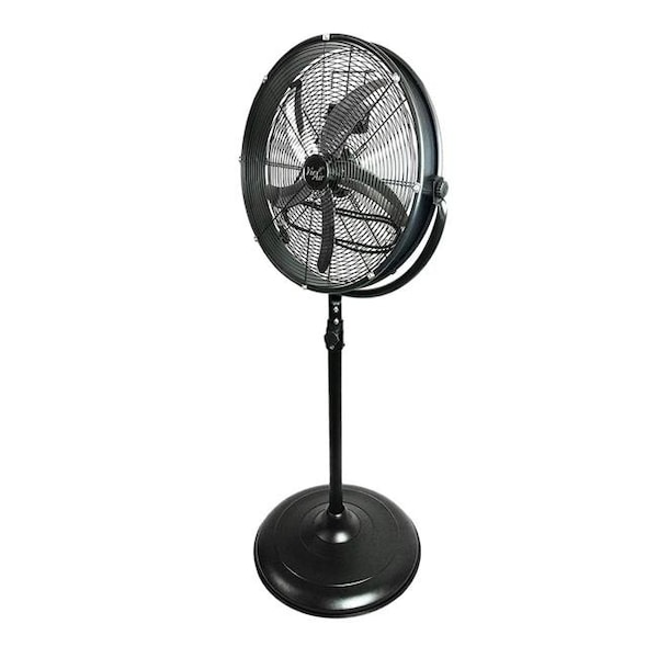 Vie Air Heavy Duty High Velocity Industrial Tilt Drum Fan, 20 in Blade Dia - VA-20PMC