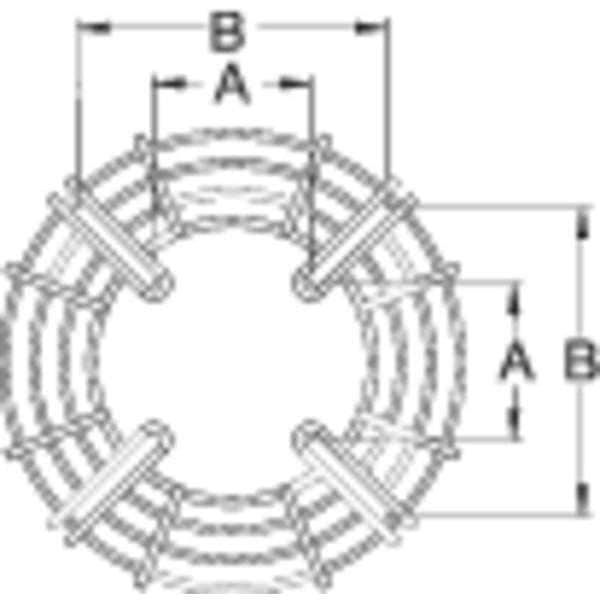 Dayton Fan Guard For 16 in Blade Dia, Polyester Powder Coated, Steel, Gray, Mounting 2-1/16 in x 4 in - 2ATB6