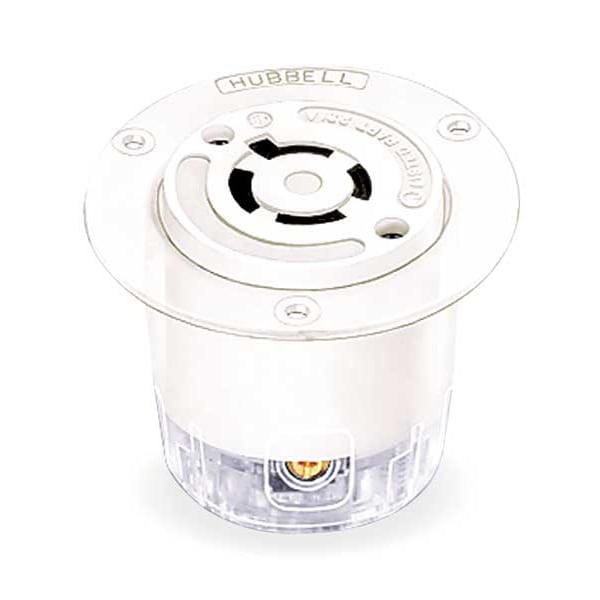 Hubbell 20A Flanged Twist-Lock Receptacle 4P 4W 120/208VAC - HBL2446