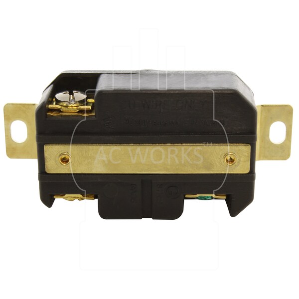 Ac Works 30A, 277V, NEMA L7-30R Flush Mounting Locking Industrial Grade Receptacle - FML730R