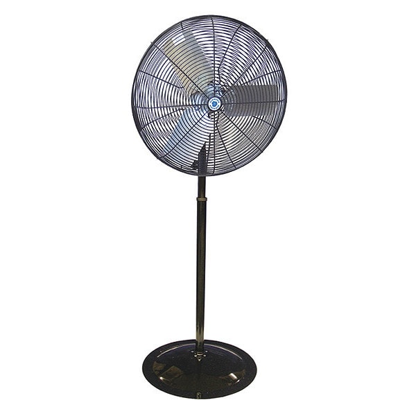 Schaefer Pedestal Fan, 20 in Blade Dia, 115V, Oscillating - TW20B-PRB
