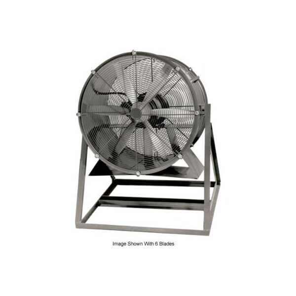 Americraft Mfg Propeller Fan W/ Medium Stand, 36 in Blade Dia, 13000 cfm, 1 hp, TEFC Aluminum Blade - 36DAL-1M-1-TEFC