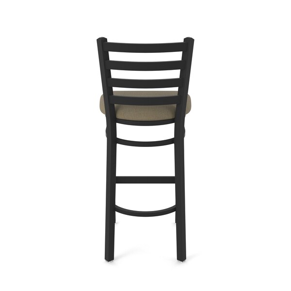 Holland Bar Stool Co 25" Stationary Counter Stool, Black Wrinkle, Graph Cork Seat - 40025BW017