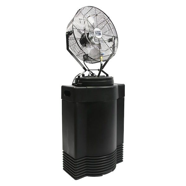 Maxx Air Misting Fan, 18 in Blade Dia, 120V, 3,500 cfm, Non-Oscillating - CDHP1840GRY