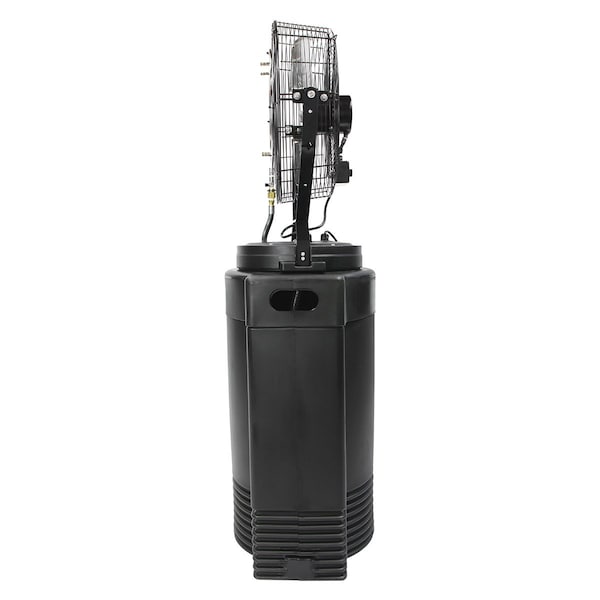 Maxx Air Misting Fan, 18 in Blade Dia, 120V, 3,500 cfm, Non-Oscillating - CDHP1840GRY