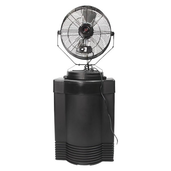 Maxx Air Misting Fan, 18 in Blade Dia, 120V, 3,500 cfm, Non-Oscillating - CDHP1840GRY