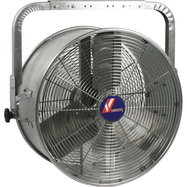 Venco Drum Fan, 24 in Blade Dia, Non-Oscillating - VMAC-24-DD-CM