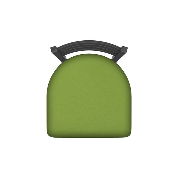 Holland Bar Stool Co 25" Swivel Counter Stool, Pewter Finish, Canter Kiwi Green Seat - 41025PW009