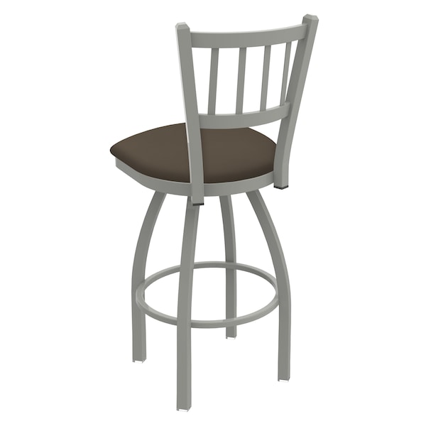 Holland Bar Stool Co 25" Swivel Counter Stool, Nickel Finish, Canter Earth Seat - 81025AN006