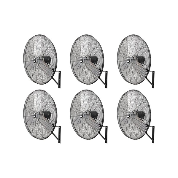 K-Tool International 30 In. Oscillating Wall Mount Industrial Fan Pallet Of 6 - KTI77732-PL6
