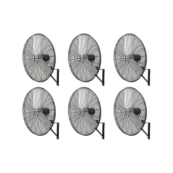 K-Tool International 30 In. Oscillating Wall Mount Industrial Fan Pallet Of 6 - KTI77732-PL6