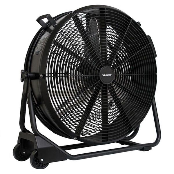 Xpower 24 in. 0.5HP Drum Fan with Enclosed Brushless DC Motor - FD-630D