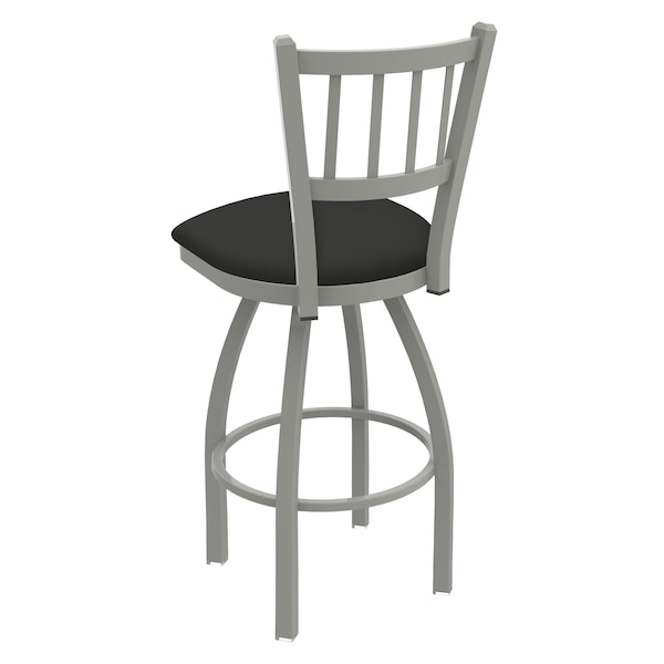 Holland Bar Stool Co 25" Swivel Counter Stool, Nickel Finish, Canter Iron Seat - 81025AN008