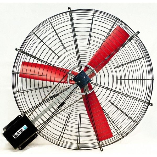 Multifan Corrosion Resistant Air Circulator, Floor Mount, 16 in Blade Dia, 120V, 3,250 cfm, Non-Oscillating - B4E4003M11100P