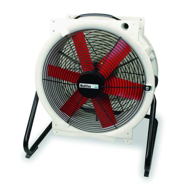 Multifan Corrosion Resistant Air Circulator, Floor Mount, 16 in Blade Dia, 120V, 3,250 cfm, Non-Oscillating - B4E4003M11100P