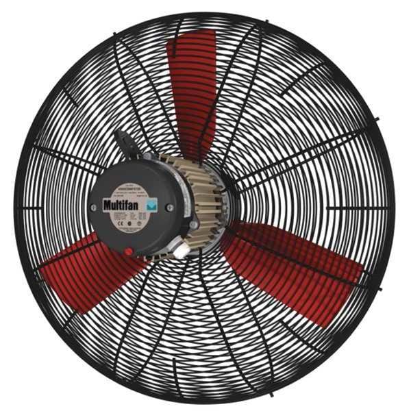 Multifan Corrosion Resistant Air Circulator, Ceiling, Wall Mount, 24 in Blade Dia, 115V, 8,000 cfm - FXCIRC24-3120BB