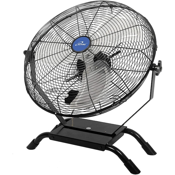 Iliving Floor Fan W/ Adjustable Tilt Head, Wall Mount, 20 in Blade Dia, 120V - ILG8E20-15