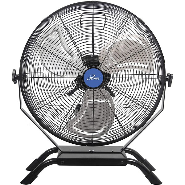 Iliving Floor Fan W/ Adjustable Tilt Head, Wall Mount, 20 in Blade Dia, 120V - ILG8E20-15