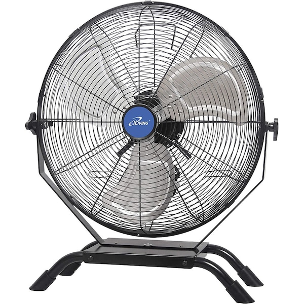 Iliving Floor Fan W/ Adjustable Tilt Head, Wall Mount, 20 in Blade Dia, 120V - ILG8E20-15