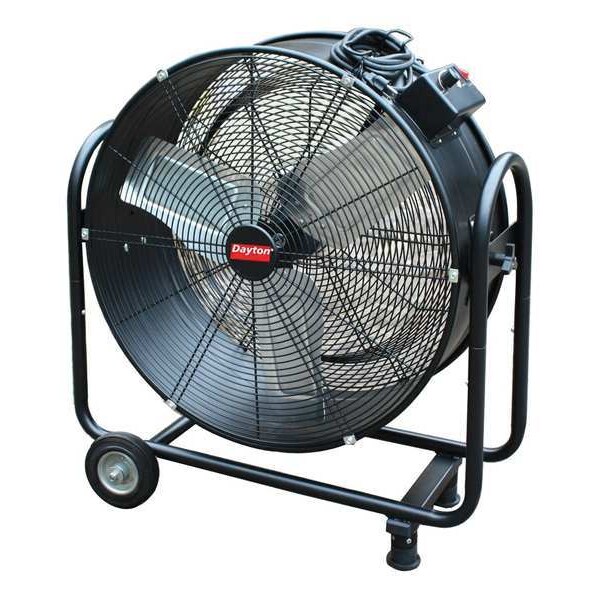 Dayton Standard Duty Air Circulator, Floor Mount, 24 in Blade Dia, 115V, 7,000 cfm, Non-Oscillating - 31XL41