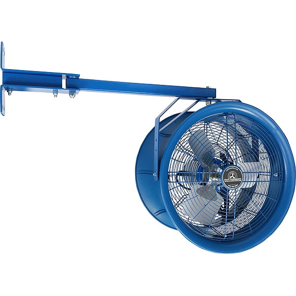 Patterson Dock Fan, Wall Mount, 18 in Blade Dia, 208 to 230/460V, 3,800 cfm, Non-Oscillating - H18B-TC