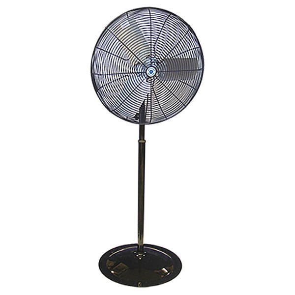 Schaefer Pedestal Fan, 1/2 hp, 115/208-230V, Black - 24PF-HL