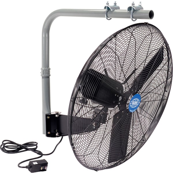 Global Industrial Outdoor Industrial Fan, I-Beam Mount, 30 in Blade Dia, 8,400 cfm - 293063