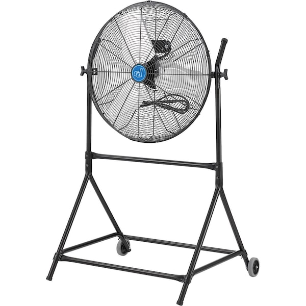 Cd Pedestal Industrial Fan, 24 in Blade Dia, 9,550 cfm - 293116