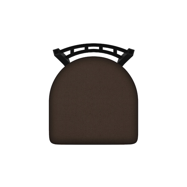 Holland Bar Stool Co 25" Swivel Counter Stool, Black Wrinkle, Rein Coffee Seat - 81025BW025