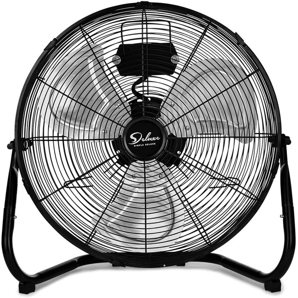 Edendirect 18 Inch 3-Speed High Velocity Industrial Metal Floor Fan.Tiltable, 2PK - IR-FLOOR18X2