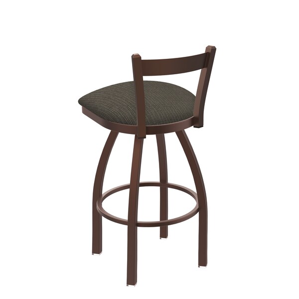 Holland Bar Stool Co 25" Low Back Swivel Counter Stool, Bronze Finish, Graph Chalice Seat - 82125BZ019