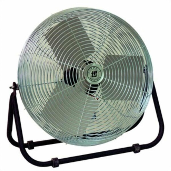 Tpi Floor Fan, Floor Mount, 18 in Blade Dia, 120V, 1,300/1,500/1,800 cfm, Non-Oscillating - F18-TE