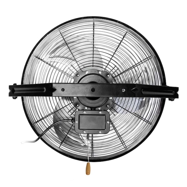 Maxx Air Fan, Wall, Ceiling Mount, 18 in Blade Dia, 120V, 1,350/1,400/1,450 cfm, Non-Oscillating - HVWM18UPS