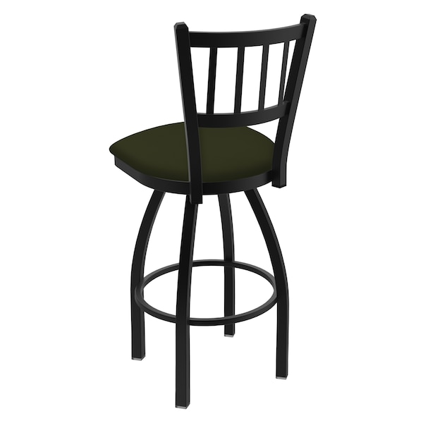 Holland Bar Stool Co 25" Swivel Counter Stool, Black Wrinkle, Canter Pine Seat - 81025BW010