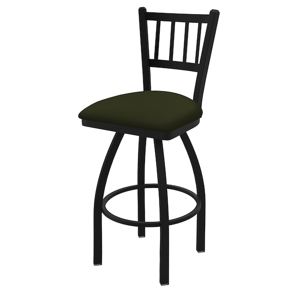 Holland Bar Stool Co 25" Swivel Counter Stool, Black Wrinkle, Canter Pine Seat - 81025BW010