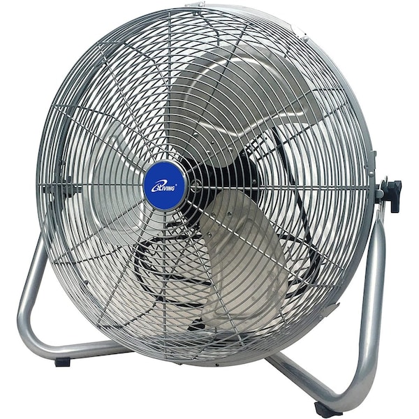 Iliving Super Turbo High Velocity Floor Fan, 20 in Blade Dia, 120V - ILG8F21