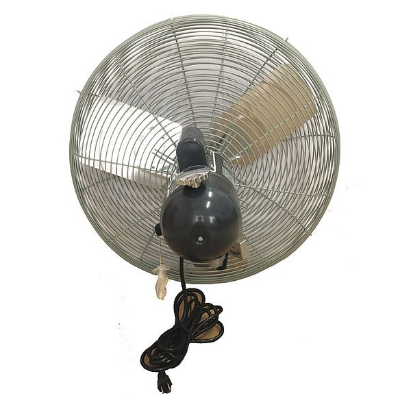 Dayton Standard Duty Air Circulator, IBeam, Pedestal, Wall Mount, 24 in Blade Dia, 115V, 4,500/6,450 cfm - 1VCF3