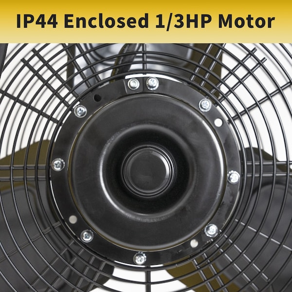 Edendirect High Velocity Drum Fan, 24 in Blade Dia, 120V, 7,800/9,200 cfm - IR-FAND24E