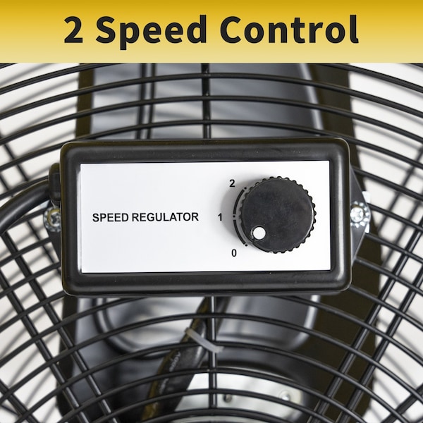 Edendirect High Velocity Drum Fan, 24 in Blade Dia, 120V, 7,800/9,200 cfm - IR-FAND24E