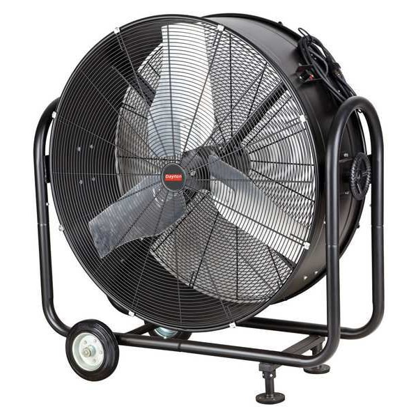 Dayton Standard Duty Air Circulator, Floor Mount, 36 in Blade Dia, 115V, 15,000 cfm, Non-Oscillating - 31XL42