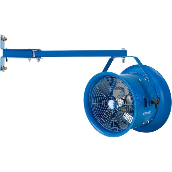 Global Industrial High Velocity Dock Fan, Truck Mount, 22 in Blade Dia, 10,000 cfm - 293145