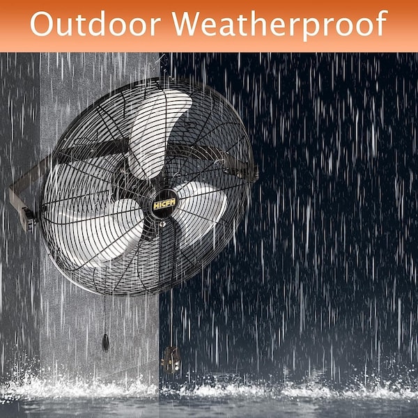Edendirect Outdoor Fan, Wall Mount, 18 in Blade Dia, 120V, 3,800/4,100/4,600 cfm - IR-FANOW18