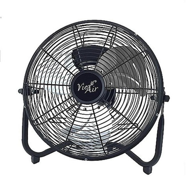 Vie Air Industrial High Velocity Floor Fan, 18 in Blade Dia, 3-Speed, Metal - VA-18