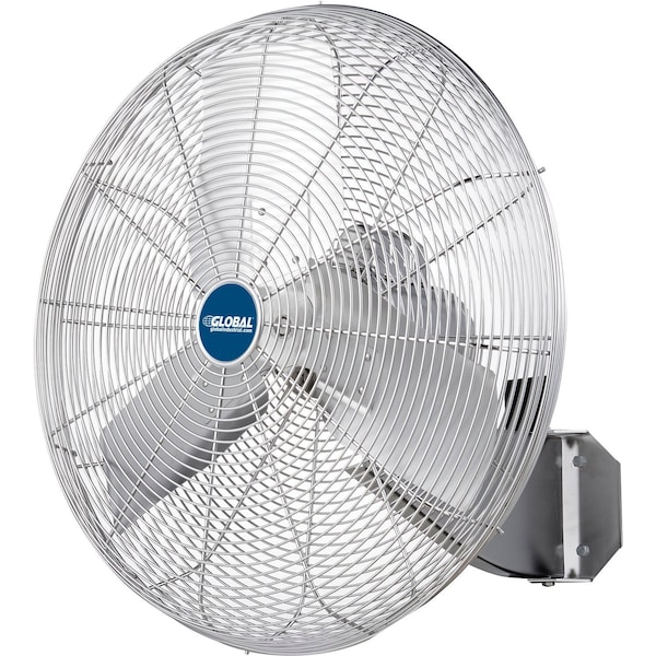 Global Industrial Washdown Fan, Wall Mount, 24 in Blade Dia, 115/230V, 7,200 cfm - 293018
