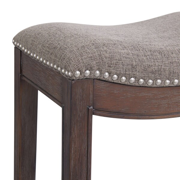Alaterre Furniture Williston Counter Height Stool, Dark Brown, 2PK - ANWL05FDCR2