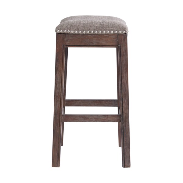 Alaterre Furniture Williston Counter Height Stool, Dark Brown, 2PK - ANWL05FDCR2