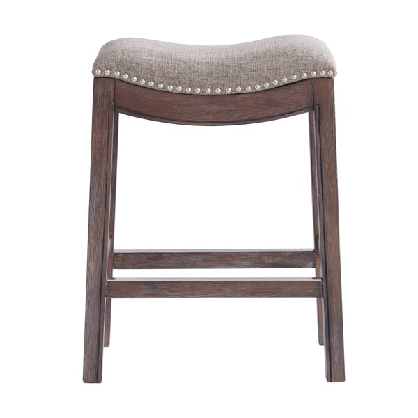 Alaterre Furniture Williston Counter Height Stool, Dark Brown, 2PK - ANWL05FDCR2