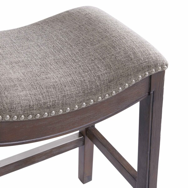 Alaterre Furniture Williston Counter Height Stool, Dark Brown, 2PK - ANWL05FDCR2