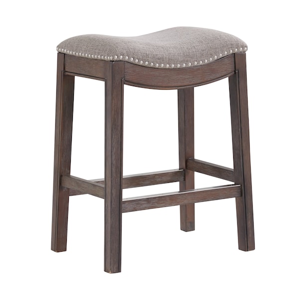 Alaterre Furniture Williston Counter Height Stool, Dark Brown, 2PK - ANWL05FDCR2
